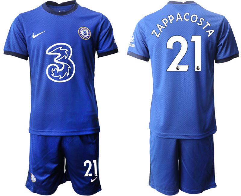 Men 2020-2021 club Chelsea home #21 blue Soccer Jerseys